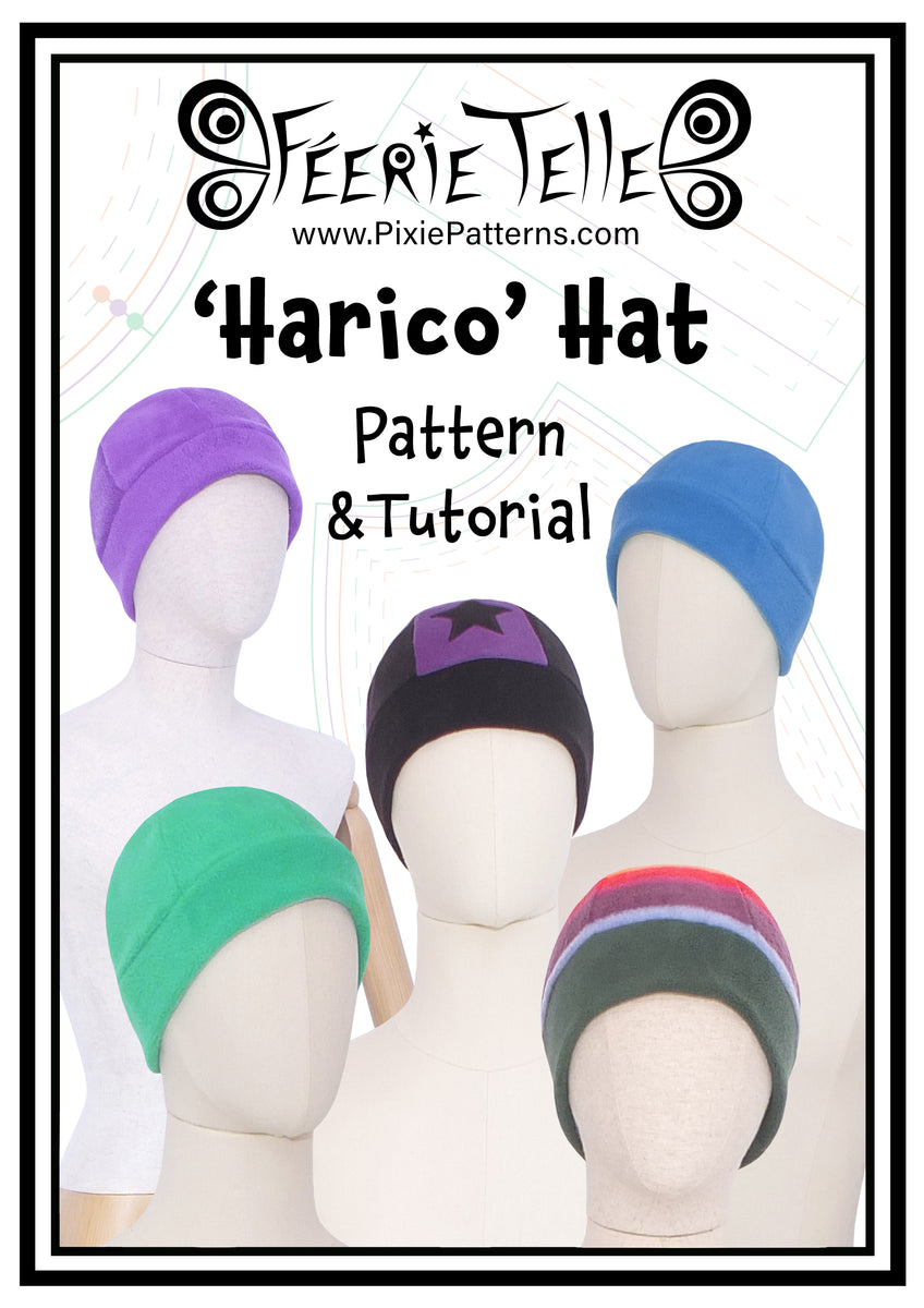 free-harico-hat-digital-sewing-pattern-tutorial-download-f-erie-telle for Free Printable Fleece Hat Pattern FREE! 'Harico' Hat - Digital Sewing Pattern + Tutorial Download – Féerie Telle for Free Printable Fleece Hat Pattern