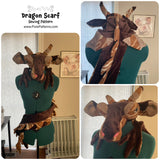 Dragon Scarf - Digital Sewing Pattern + Tutorial Download