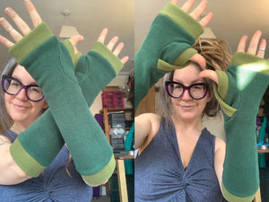 READY TO SHIP | Green Armwarmers size M