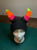 READY TO SHIP | fluorescent goth, horny cyber mullet, rave hat  | Size L