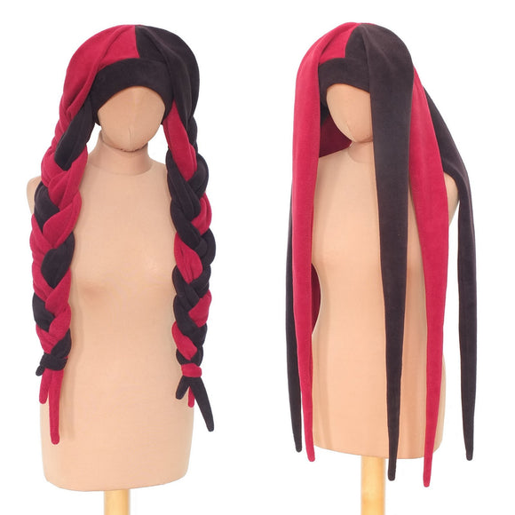 READY TO SHIP | dark red / black Hexis hat