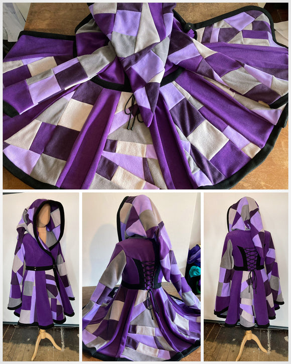 READY TO SHIP - Purple patchwork Tournedot jacket - Size XL