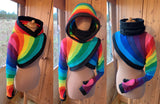 READY TO SHIP | Rainbow Djemora Half and Half Top