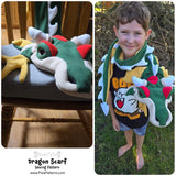 Dragon Scarf - Digital Sewing Pattern + Tutorial Download