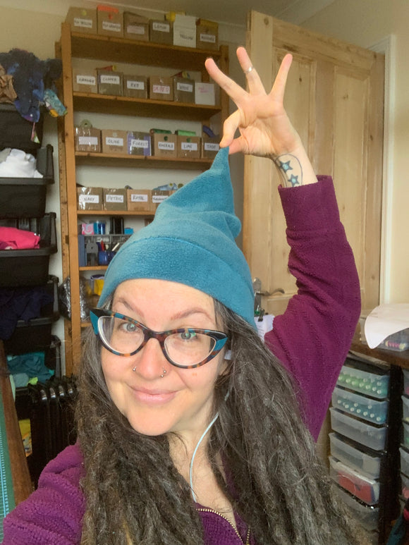 READY TO SHIP | Teensy Pixie Hat | Teal