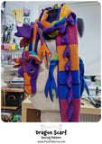 Dragon Scarf - Digital Sewing Pattern + Tutorial Download