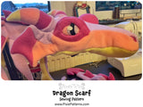 Dragon Scarf - Digital Sewing Pattern + Tutorial Download