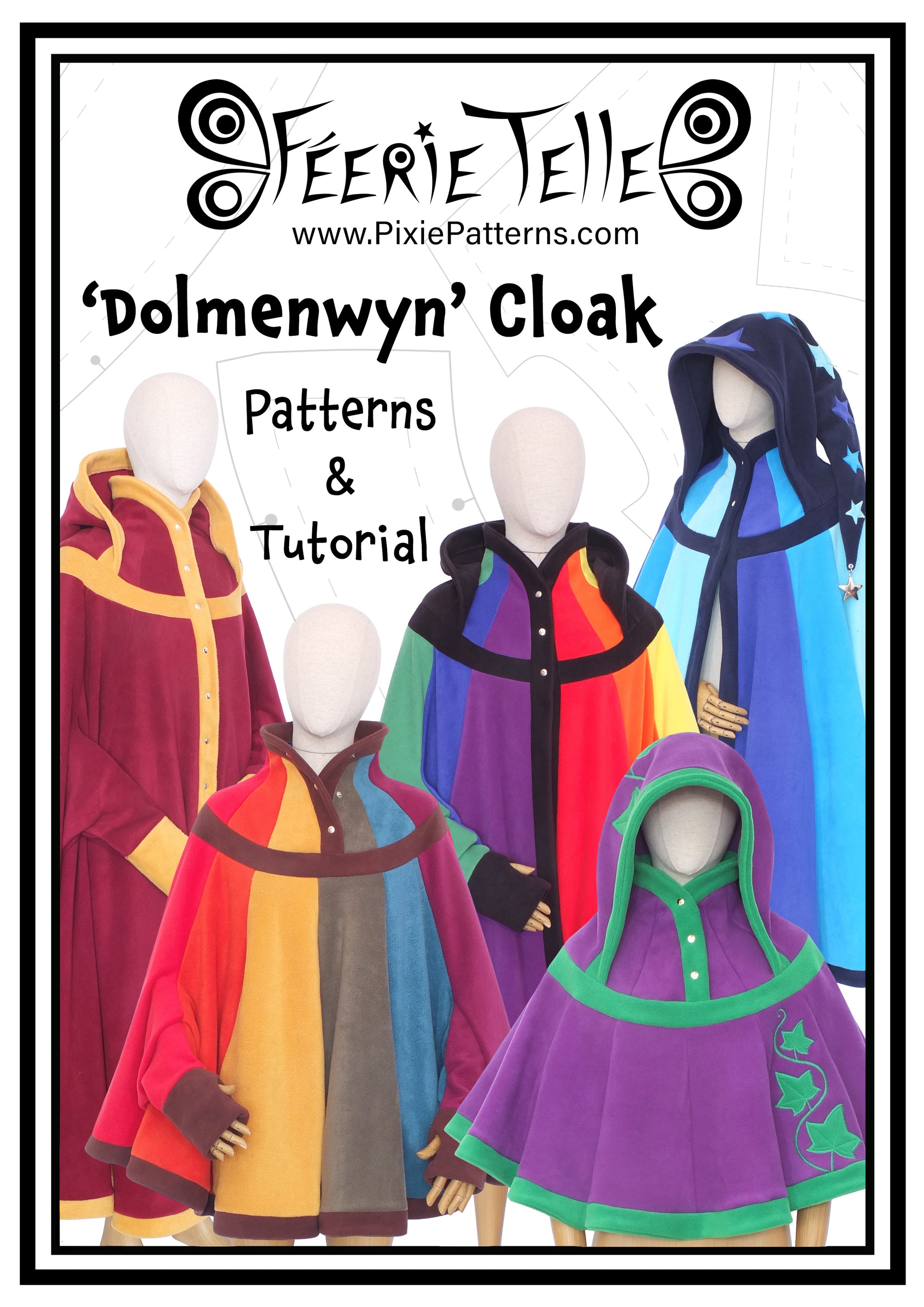 Dolmenwyn' Cloak / Poncho - Sewing Pattern + Tutorial – Féerie Telle