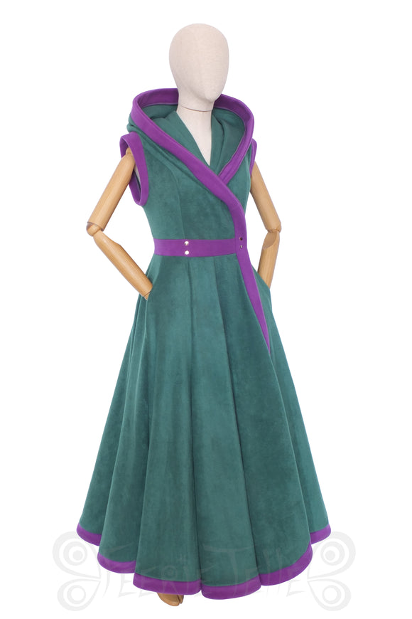 MADE TO ORDER - Long Sleeveless 'Tournedot' Jacket - Polar Fleece - Sizes S to XXL - Any Colour