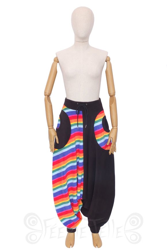 Made to Order | Rainbow half and half Harouel trousers | Sizes S to 7XL