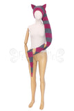 MADE TO ORDER - 'Ultimate Pixie' Length Hat With Pointy Ears- 2 tone - Narrow Stripes - Polar Fleece