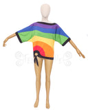 MADE TO ORDER - 6 Tone Wavey stripe ‘Zalila’ Top - French Terry - Sizes S to XXL - Any Colour