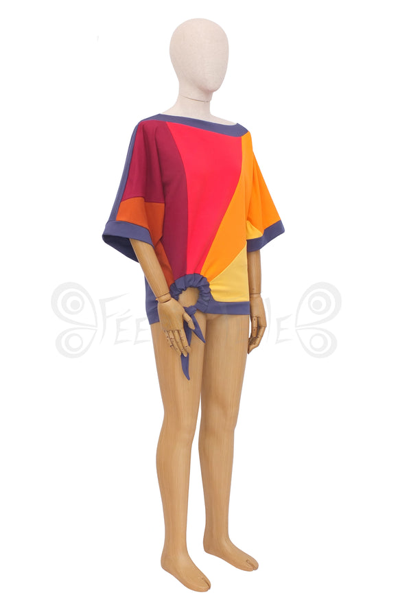 MADE TO ORDER - 6 Tone Sunburst ‘Zalila’ Top - French Terry - Sizes S to XXL - Any Colour
