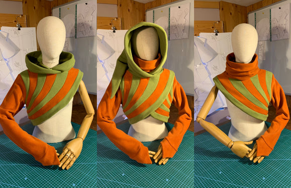 MADE TO ORDER | 'Djemora' Half and Half Short Cross Over Top | Any colours