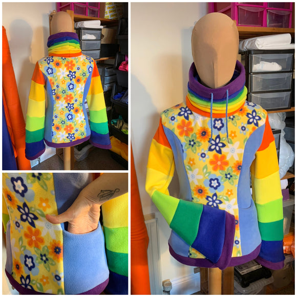 READY TO SHIP - Colourful Hoodie - Size M