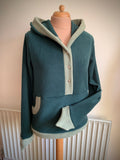 MADE TO ORDER -  Open Fronted 'Feyhra' Sweater With 'Positively Pixie' Hood and Pointy ‘Strylo’ Sleeves - Polar Fleece