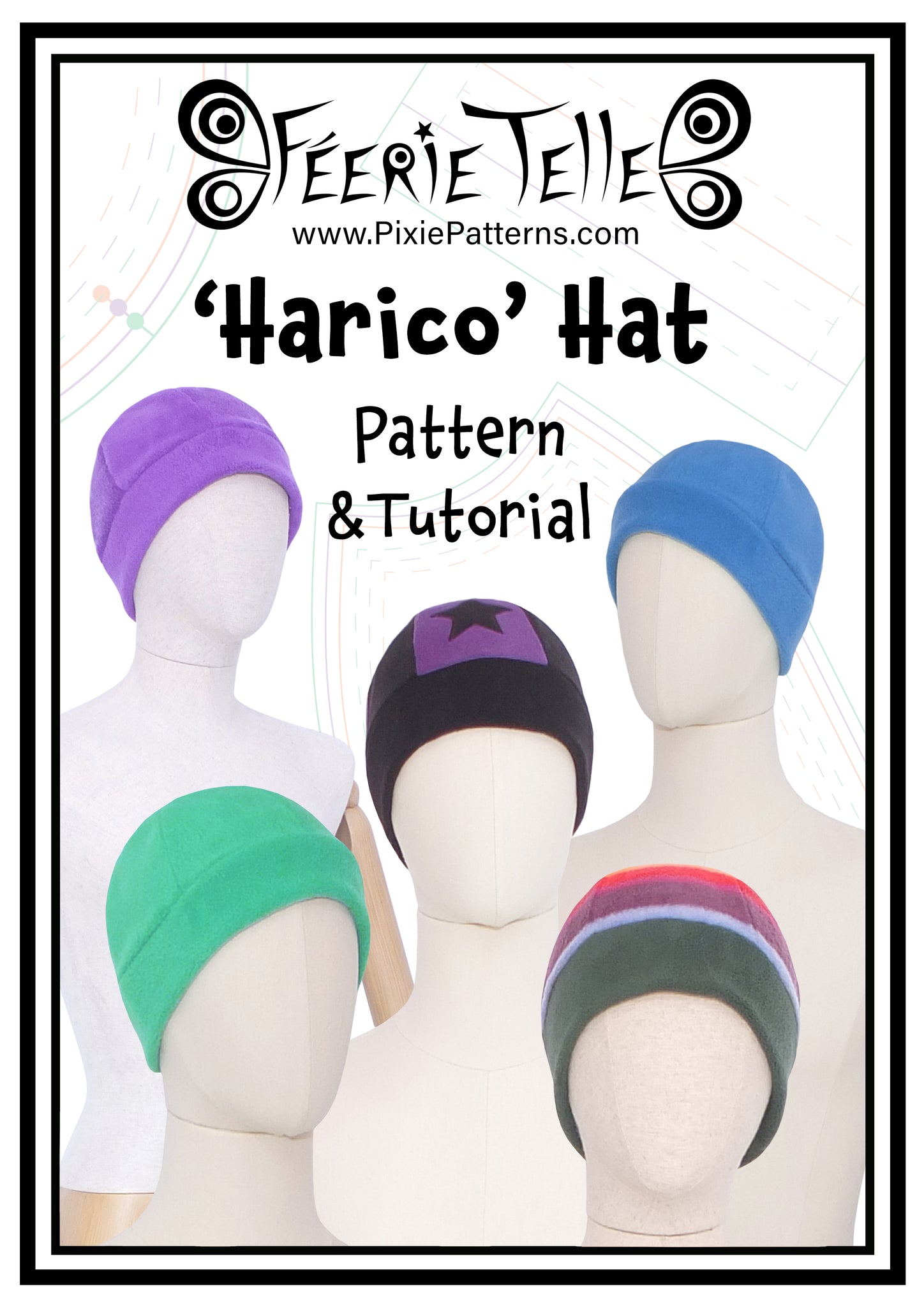 FREE! 'Harico' Hat - Digital Sewing Pattern + Tutorial Download – Féerie Telle free-harico-hat-digital-sewing-pattern-tutorial-download-f-erie-telle