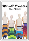 Wide Stripe ‘Harouel’ Trousers - Sewing Pattern + Tutorial