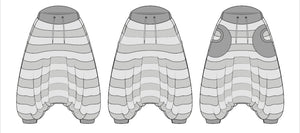 Narrow Stripe ‘Harouel’ Trousers - Digital Sewing Pattern + Tutorial Download