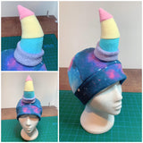 READY TO SHIP | pastel galaxy unicorn rhino hat