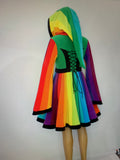 MADE TO ORDER | Knee Length Rainbow Tournedot Jacket | Sizes S-XXL