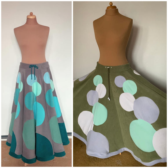 MADE TO ORDER | Bubble Maxi Length Telmandolle Skirt | Sizes S-XXL | Any colours