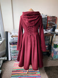 MADE TO ORDER - Ankle Length 'Tournedot' Jacket with Round Hood - Polar Fleece - Sizes S to XXL - Any Colour