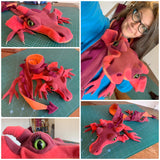 Dragon Scarf - Digital Sewing Pattern + Tutorial Download