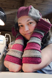 Wide Striped Armwarmers - Sewing Pattern + Tutorial