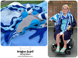 Dragon Scarf - Digital Sewing Pattern + Tutorial Download