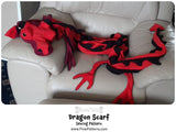 Dragon Scarf - Digital Sewing Pattern + Tutorial Download