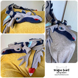 Dragon Scarf - Digital Sewing Pattern + Tutorial Download