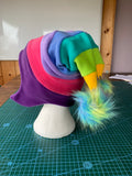 READY TO SHIP | Multicoloured Twiesky Hat with Pompoms