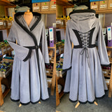 MADE TO ORDER - Ankle Length 'Tournedot' Jacket with Round Hood - Polar Fleece - Sizes S to XXL - Any Colour