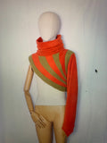 READY TO SHIP | Rust and Green Djemora Half and Half Top