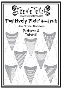 Circular Neck ‘Positively Pixie’ Hood Pattern Expansion Pack - Digital Sewing Patterns + Tutorial Download
