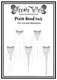 Circular Neck Pixie Hood Pattern Expansion Pack - Sewing Patterns + Tutorial