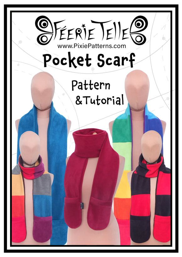 Pocket Scarf - Digital Sewing Pattern + Tutorial Download