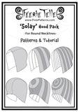 Round Neck ‘Solay’ Hood Pattern Expansion Pack - Digital Sewing Patterns + Tutorial Download - Féerie Telle
