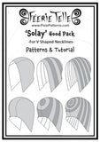 V Neck ‘Solay’ Hood Pattern Expansion Pack - Digital Sewing Patterns + Tutorial Download - Féerie Telle