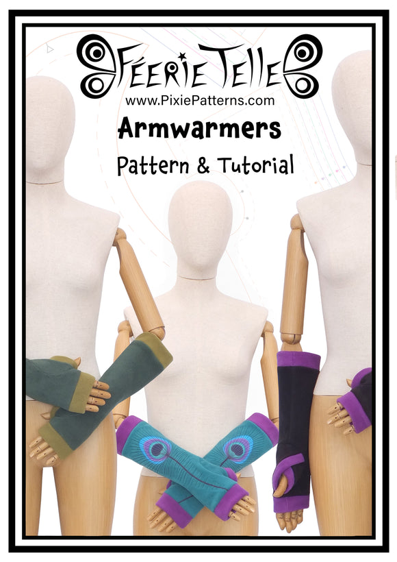 Armwarmers - Digital Sewing Pattern + Tutorial Download