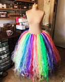 MADE TO ORDER - Intermittent Rainbow Long 'Raggle-Taggle' Tutu Skirt