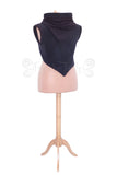 MADE TO ORDER - 'Korrigan' Shrug - Sleeveless / Short Pixie Hood - Polar Fleece