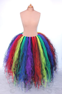 MADE TO ORDER - Intermittent Rainbow Long 'Raggle-Taggle' Tutu Skirt