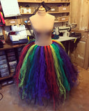 MADE TO ORDER - Intermittent Rainbow Long 'Raggle-Taggle' Tutu Skirt