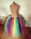 MADE TO ORDER - Intermittent Rainbow Long 'Raggle-Taggle' Tutu Skirt